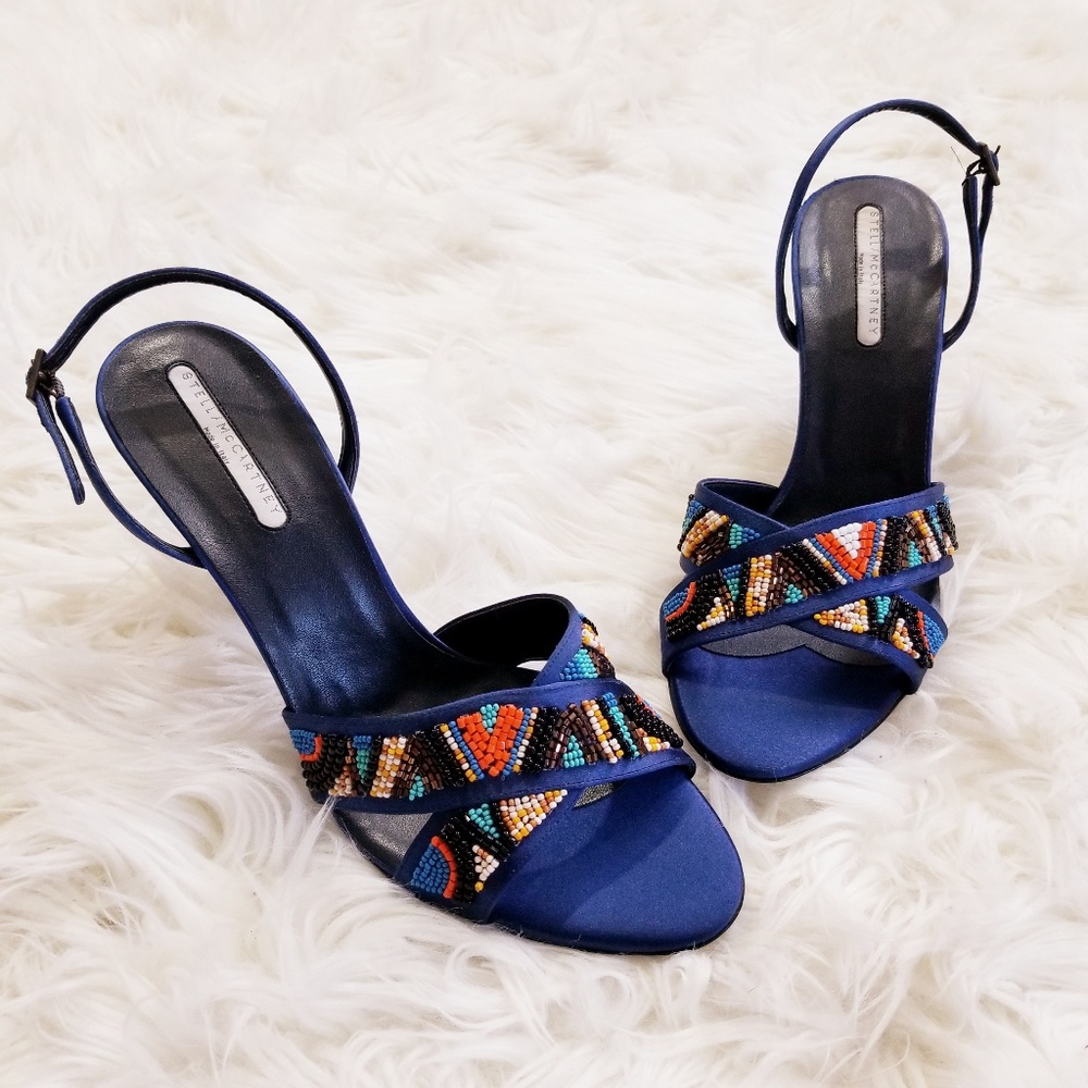 NWOB Stella McCartney Beaded Sling Back Pumps